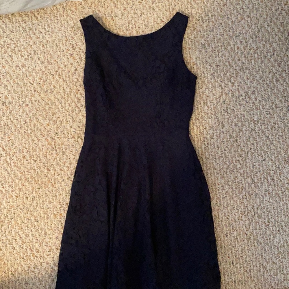 NAVY LACE DRESS